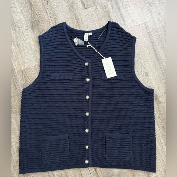 Joie • Texture Wide Ribbed Sweater Vest - Picture 1 of 11